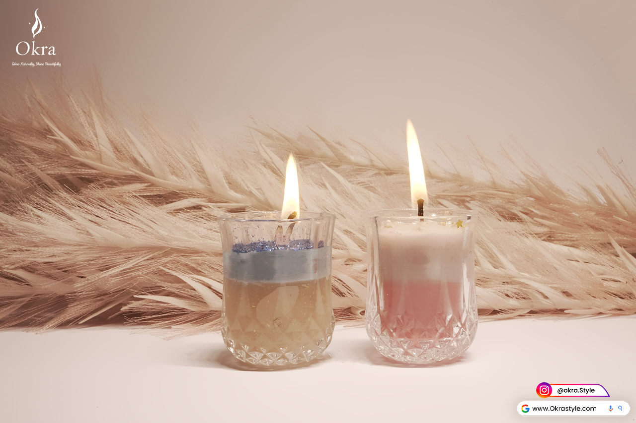 Double colour candle