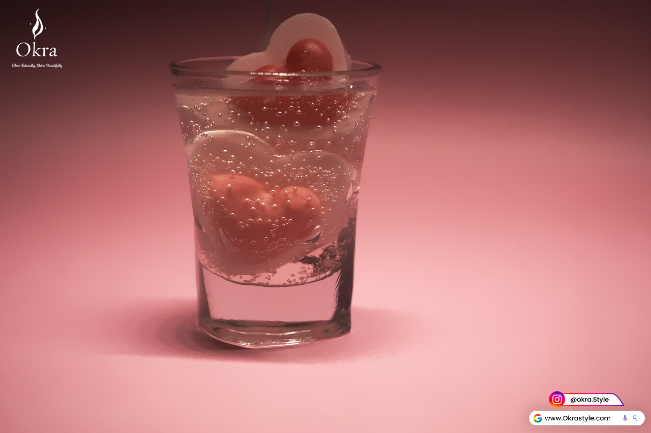 Double Heart candle