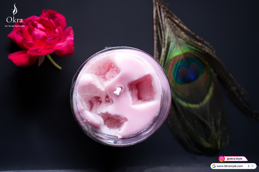 Strawberry latte candle