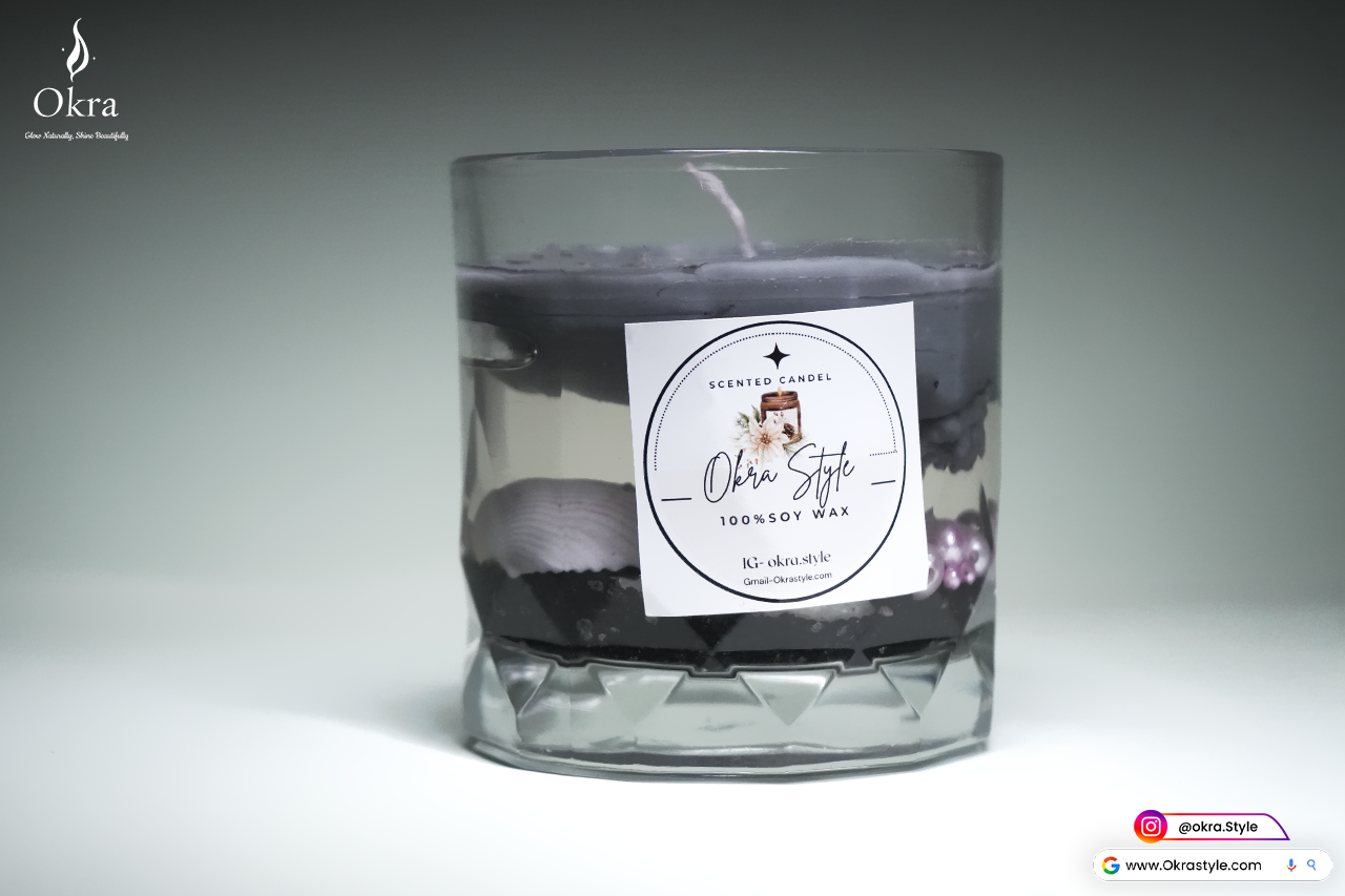 Upside down mountain candle