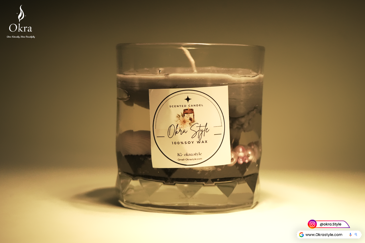 Upside down mountain candle