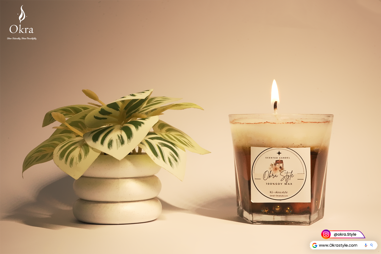 Wine Shell Water Candle