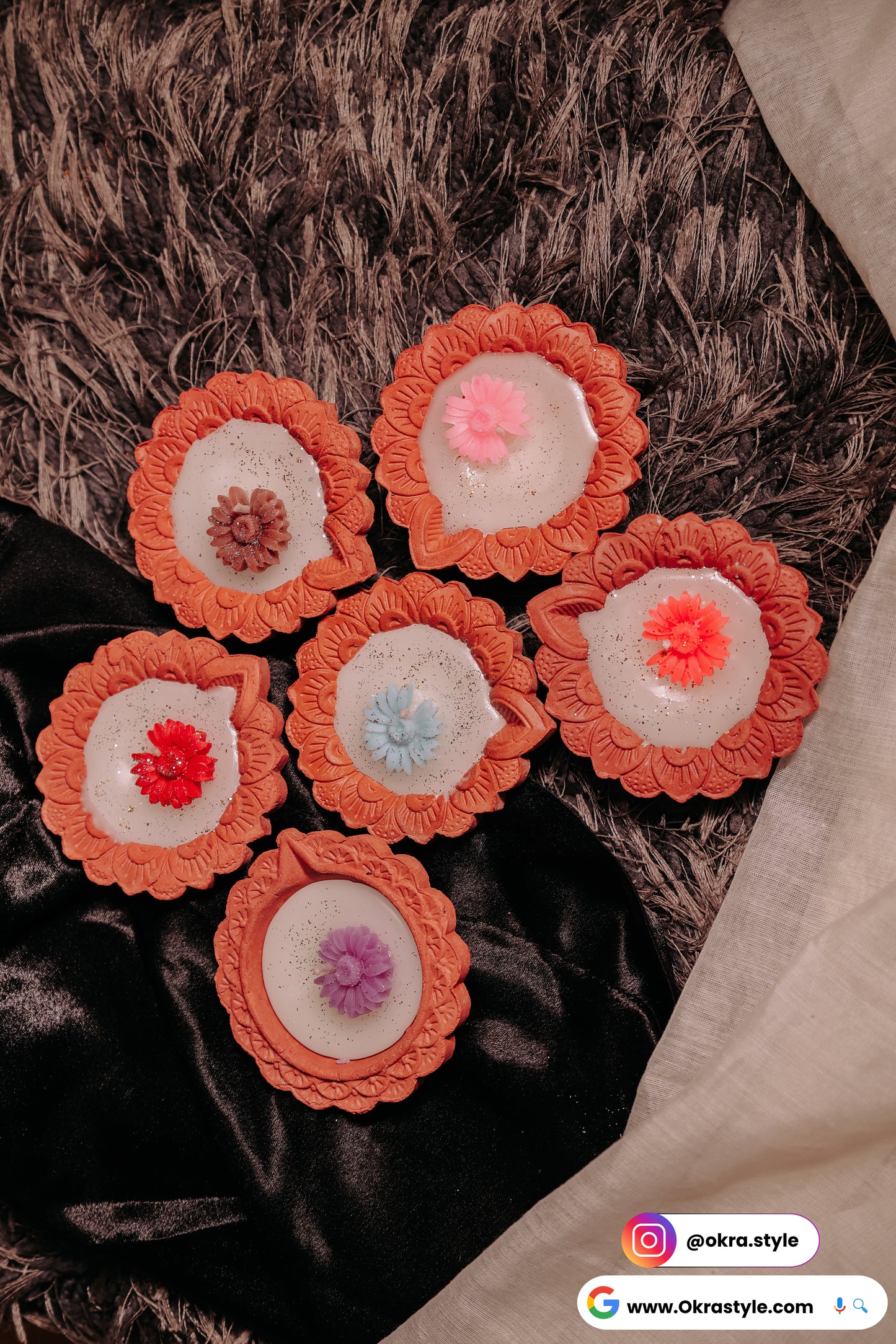 Sparkle diya candle