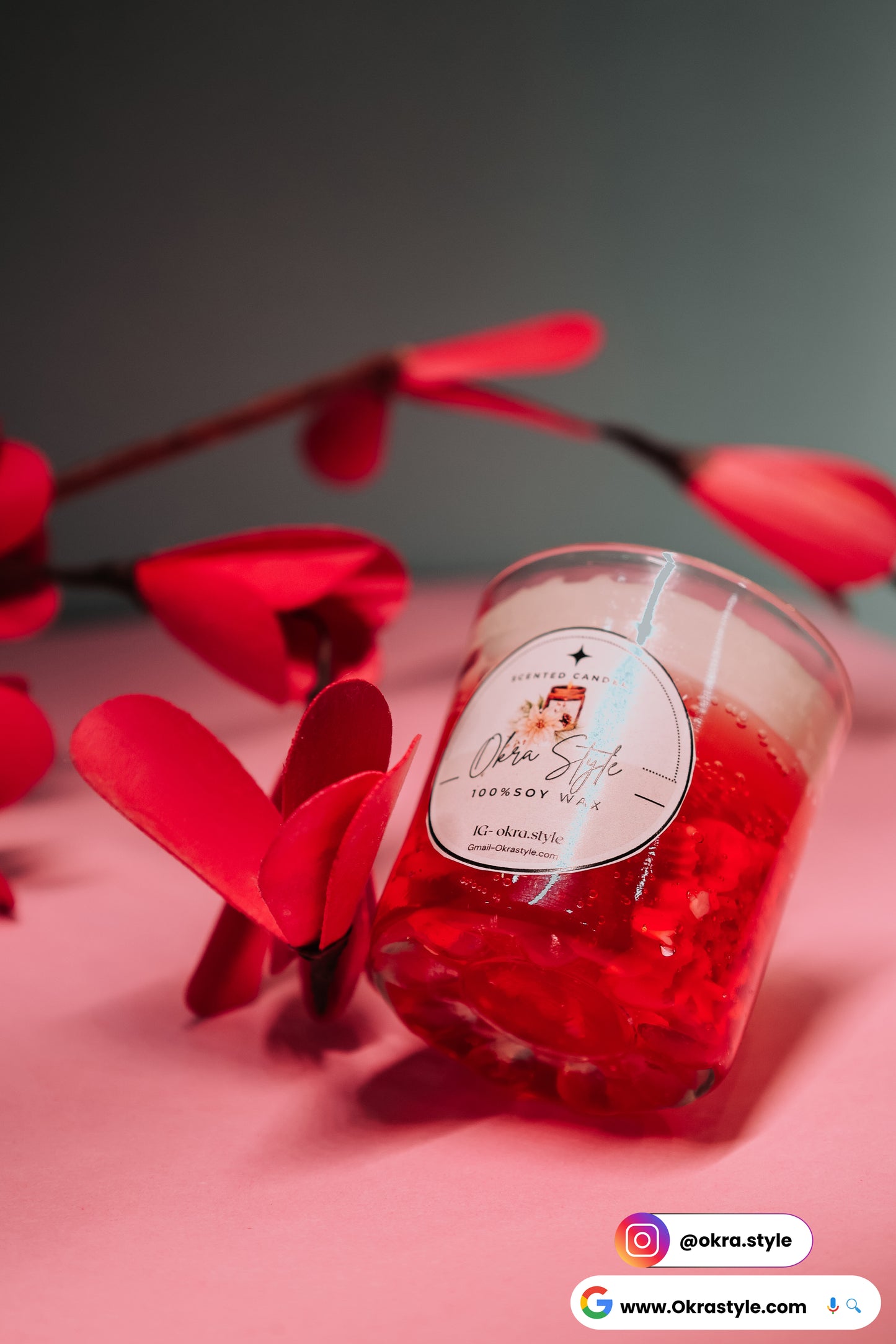 red velvet candle