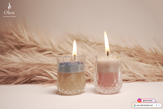 Double colour candle