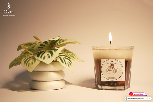 Wine Shell Water Candle