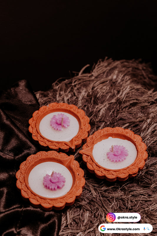 Sparkle diya candle